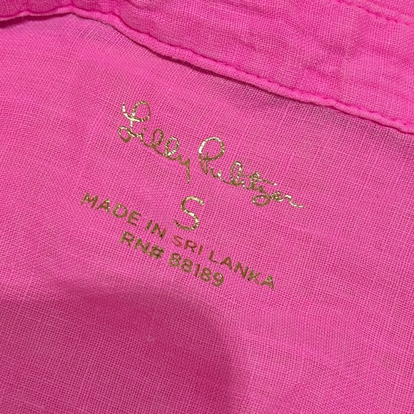 Lilly Pulitzer OUTFIT- Button-Down Shirt & Shorts – Size S Top / 4 Bottom - Picture 7 of 7